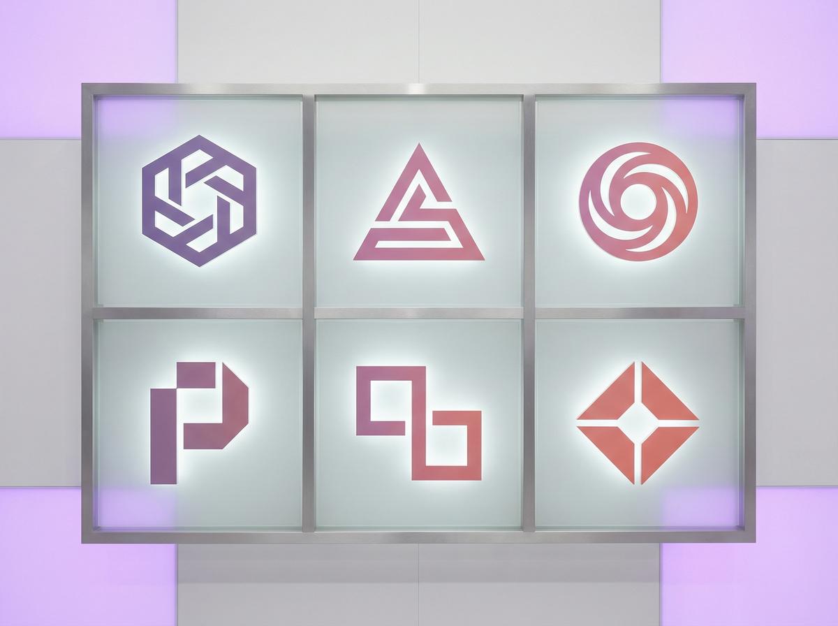 蜜桃合作影视品牌Logo墙